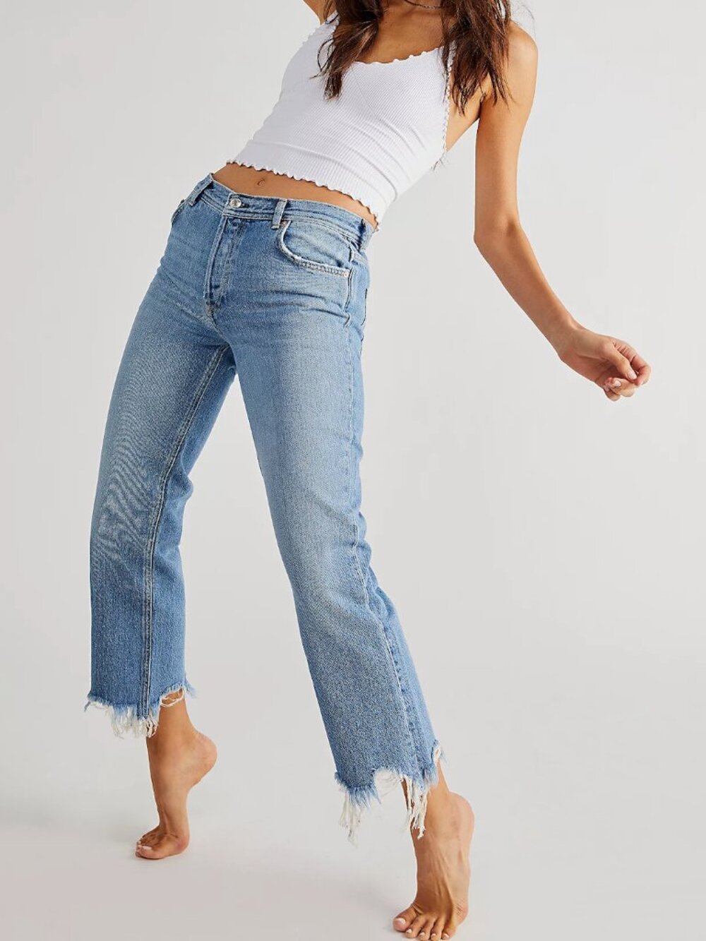 Free People Maggie Crop Jeans Size 24